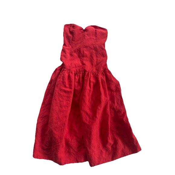 MARA HOFFMAN Augustina Dress Red Linen Size 8 - Picture 4 of 8